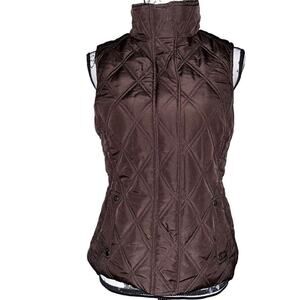 Weatherproof brown quilted vest small‎